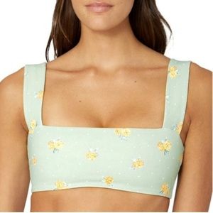 Weworewhat floral dot-print sports bra